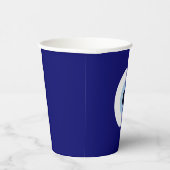 Blue Evil Eye Viel Glück & Protection Symbol Pappbecher (Rechts)