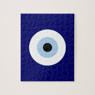 Blue Evil Eye Viel Glück & Protection Symbol Puzzle