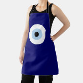 Blue Evil Eye Viel Glück & Protection Symbol Schürze (InSitu)