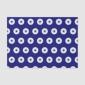Blue Evil Eye Viel Glück & Protection Symbol Seidenpapier (Vorderseite)