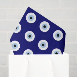 Blue Evil Eye Viel Glück & Protection Symbol Seidenpapier