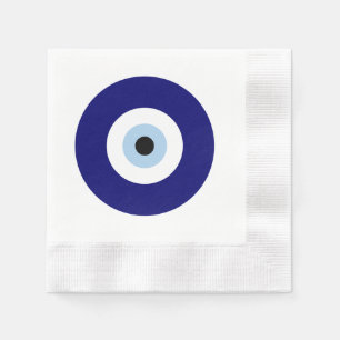 Blue Evil Eye Viel Glück & Protection Symbol Serviette