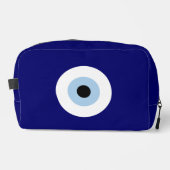 Blue Evil Eye Viel Glück & Protection Symbol Waschbeutel (Vorderseite)