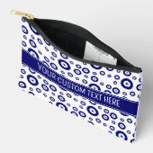 Blue Evil Eye Viel Glück & Protection Symbol Zubehörtasche (Offen)