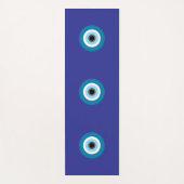 Blue Evil Eye Yoga Mat Yogamatte (Vorderseite)