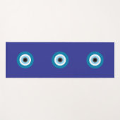 Blue Evil Eye Yoga Mat Yogamatte (Vorderseite (Horizontal))