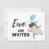 Blue Ewe sind eingeladen Jeden Anlaß Sie sind eing Einladung (Vorderseite)