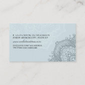 Blue Exotic Wellness-Center Business Card Visitenkarte (Rückseite)