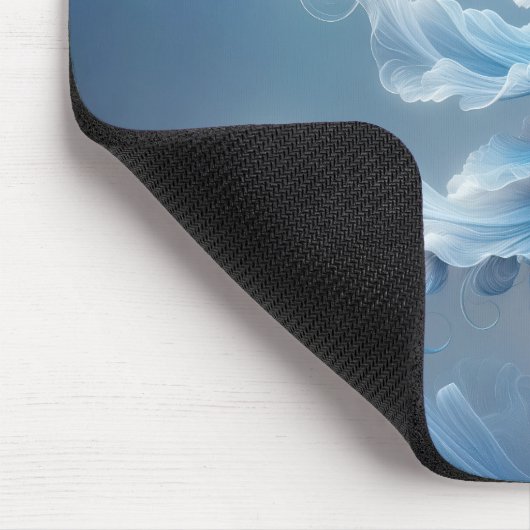Blue Extravagant Fantasy Blume Mousepad (Ecke)