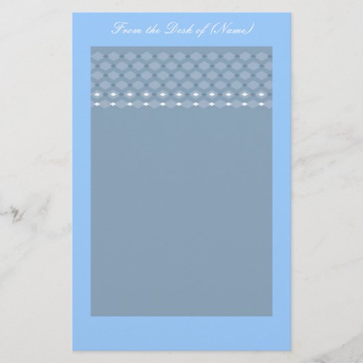 Blue Extravagant Stationery Briefpapier (Vorderseite)
