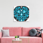 Blue extravagant World Art Leinwanddruck (Insitu (Wohnzimmer))