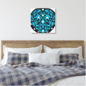 Blue extravagant World Art Leinwanddruck (Insitu (Schlafzimmer))