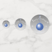 Blue Extravagante Weihnachtsschmuck Confetti Konfetti (Rückseiten)