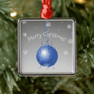 Blue Extravagante Weihnachtsschmuck Keramik Orname