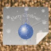 Blue Extravagante Weihnachtsschmuck Sherpa Blanket Sherpadecke