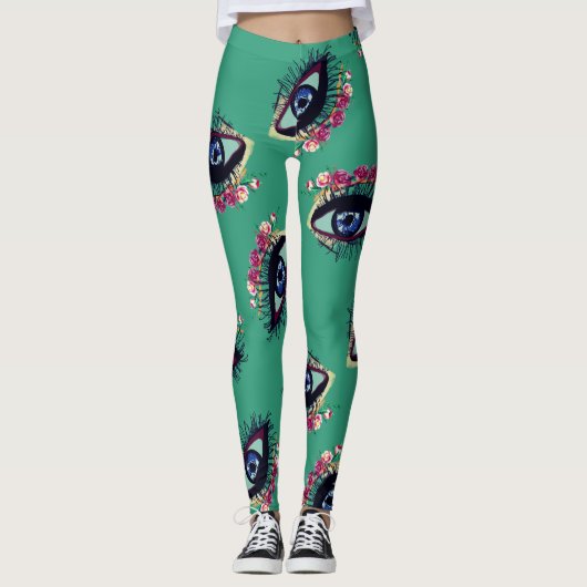 Blue Eye Art Custom Leggings (Vorderseite)