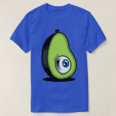 Blue Eye Avocado Fruit Slice Bio und gesund F T-Shirt (Design vorne)