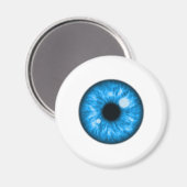 Blue Eye Ball Funny Magnet (Vorderseite/Rückseite)