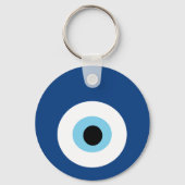 Blue Eye Bead Nazar Amulett gegen Evil Eye Schlüsselanhänger (Vorderseite)