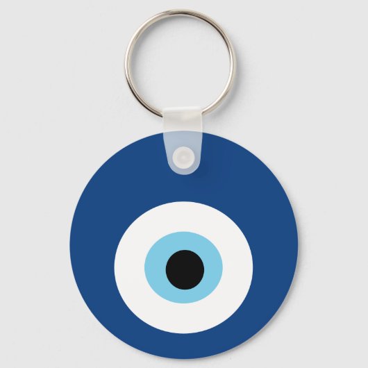 Blue Eye Bead Nazar Amulett gegen Evil Eye Schlüsselanhänger (Rückseite)