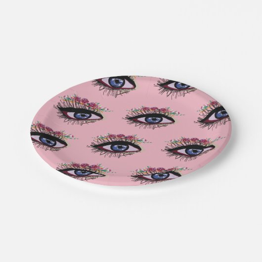 Blue Eye & Blume Custom Paper Teller (Schrägansicht)