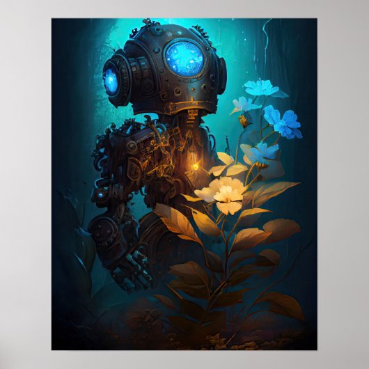 Blue Eye Bot & Blume Poster (Vorne)