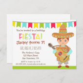 Blue Eye Boy Mexican Fiesta Kindergeburtstag Party Einladung (Vorne/Hinten)