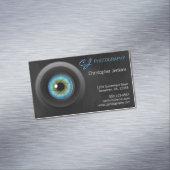 Blue Eye Camera Lens Fotograf Magnetische Visitenkarte (Beispiel)
