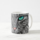 Blue Eye Cat Pet Tasse Kaffee Tasse Cup (VorderseiteRechts)
