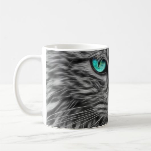 Blue Eye Cat Pet Tasse Kaffee Tasse Cup (Links)