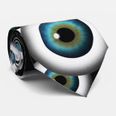 Blue Eye Eyeballs Cool Custom NeckTies Krawatte (Gerollt)