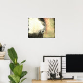 Blue Eye Grunge Poster (Heimbüro)