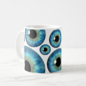 Blue Eye Iris Cool Eyeball Custom Tasse (Vorderseite Links)