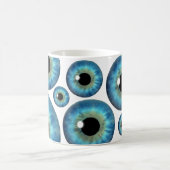 Blue Eye Iris Cool Eyeball Custom Tasse (Mittel)