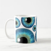 Blue Eye Iris Cool Eyeball Custom Tasse (Links)