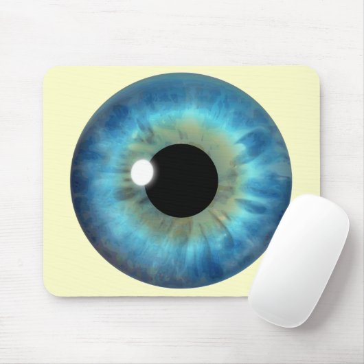 Blue Eye Iris Custom Cool Mousepad Mousemat (Mit Mouse)