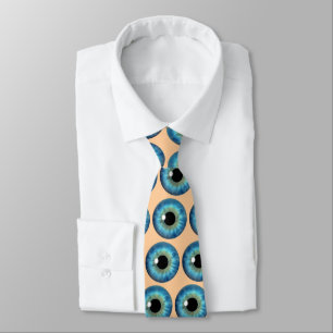 Blue Eye Iris Eyeball Cool Custom Neck Te Krawatte
