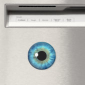 Blue Eye Iris Eyeball Cooles Custom Round Magnet (In Situ (Geschirrspüler))
