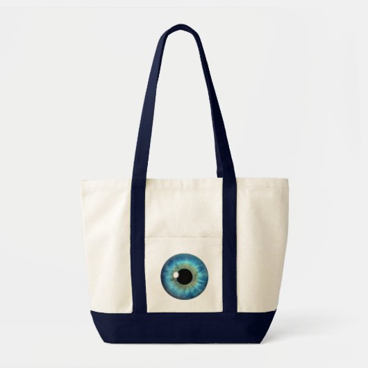 Blue Eye Iris Impulse Coole benutzerdefinierte Tra Tragetasche (Vorne)