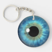 Blue Eye Iris Runder beidseitiger Acrylsäure-Schlü Schlüsselanhänger (Vorderseite)