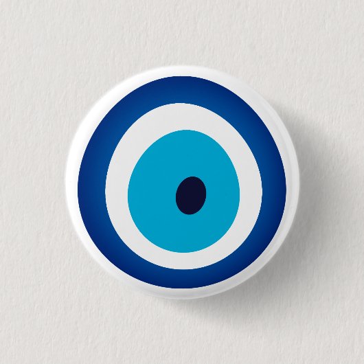 Blue Eye Lucky Charm Button (Vorderseite)