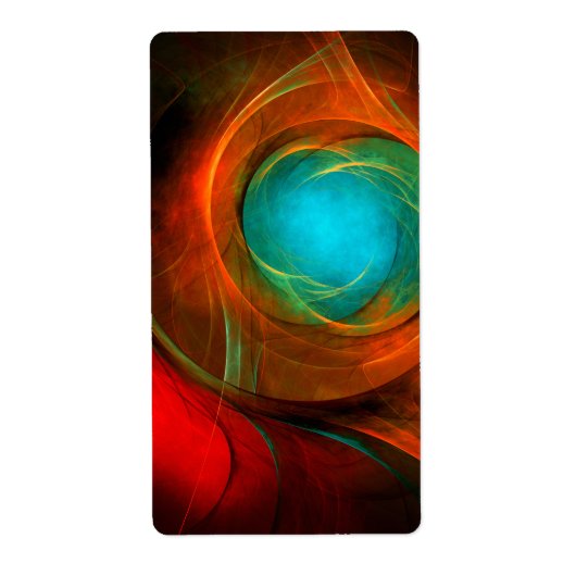 Blue Eye Moderne Abstrakte Kunst Cooles Muster #16 (Vorne)