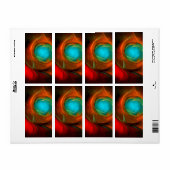 Blue Eye Moderne Abstrakte Kunst Cooles Muster #16 (Vorne)