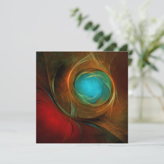 Blue Eye Moderne Abstrakte Kunst Cooles Muster #16 (Stehend Vorderseite)