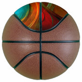 Blue Eye Moderne Abstrakte Kunst Cooles Muster #16 Basketball (Rechts)