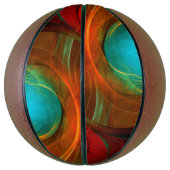 Blue Eye Moderne Abstrakte Kunst Cooles Muster #16 Basketball (Vertikal)