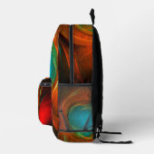 Blue Eye Moderne Abstrakte Kunst Cooles Muster #16 Bedruckter Rucksack (Rechts)