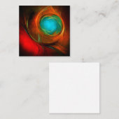 Blue Eye Moderne Abstrakte Kunst Cooles Muster #16 Begleitkarte (Vorne/Hinten)