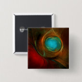 Blue Eye Moderne Abstrakte Kunst Cooles Muster #16 Button (Vorne & Hinten)