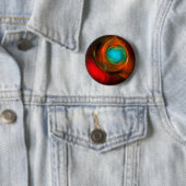 Blue Eye Moderne Abstrakte Kunst Cooles Muster #16 Button (Beispiel)